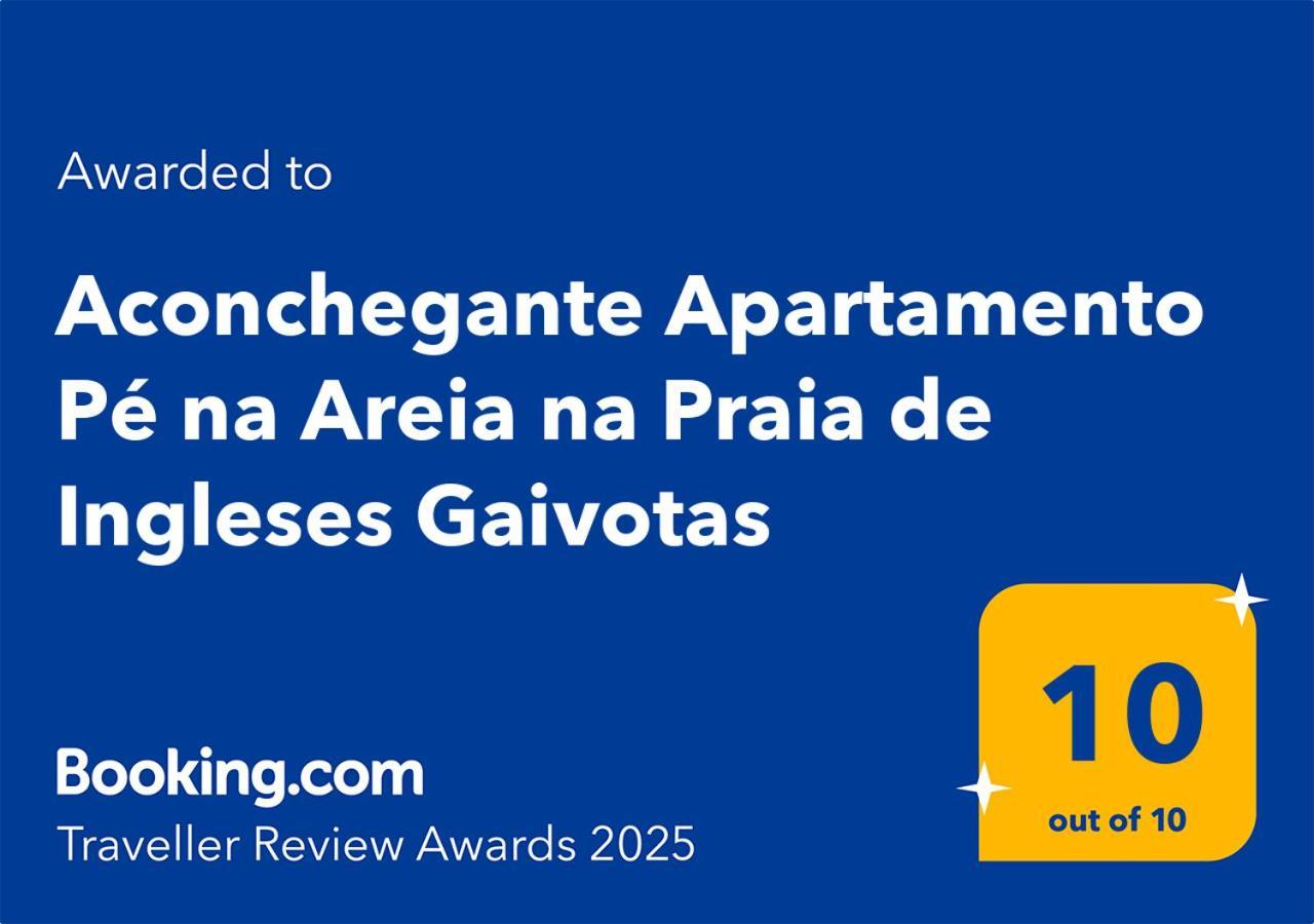 Aconchegante Pe Na Areia Na De Ingleses Gaivotas 70m Do Mar